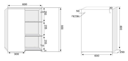Шкаф подвесной Style Line Атлантика 60 СС-00002224 белый