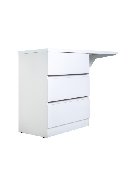 Тумба напольная с левой раковиной 130 см под стиральную машину Orange Sistema ST-70TUW+RAL белый