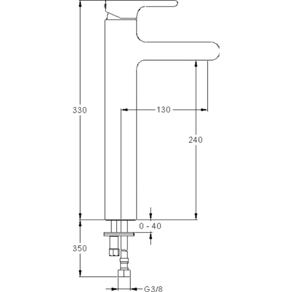 Смеситель для раковины Jacob Delafon Singulier E10861-CP