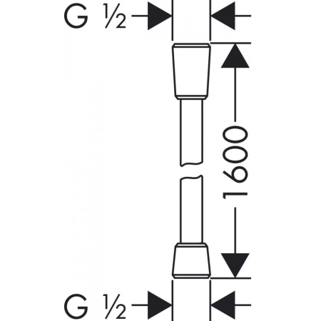 Шланг Hansgrohe Isiflex 28276000
