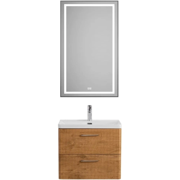 Тумба под раковину BelBagno Due DUE-500-2C-SO-RN-P без ручек, Rovere Nature