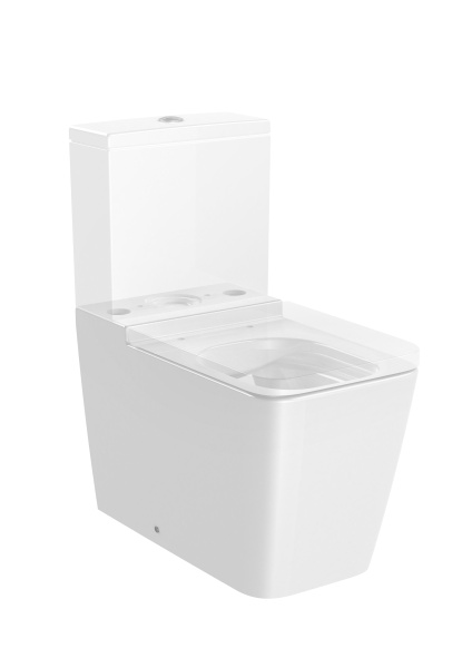 Унитаз напольный безободковый Roca Inspira Square  Rimless, BTW, 342536000 белый