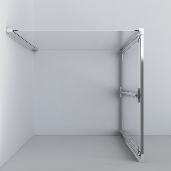 Душевой уголок Vincea  Garda VSR-1G9090CH  (90х90) хром, стекло шиншилла