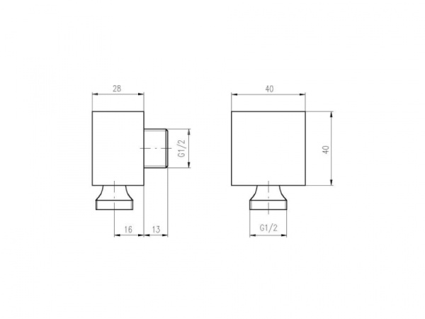 Подключение для душевого шланга Rav Slezak MD0022Z