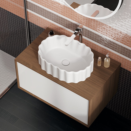 Раковина накладная (53х38) Kerama Marazzi Artbasin CC.wb.50\WHT.M