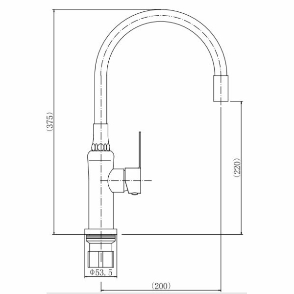 Смеситель для кухни FASHUN A54701-12