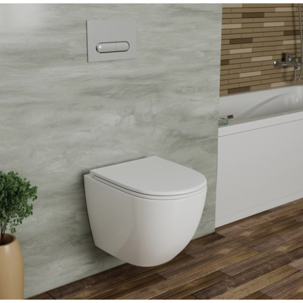 Унитаз подвесной безободковый D&K Matrix (DT1396016)