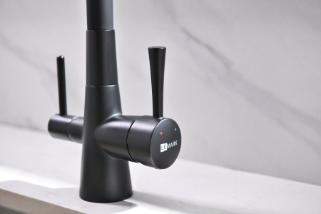 Смеситель для кухни Lemark Comfort с подключением к фильтру с питьевой водой (LM3075BL)