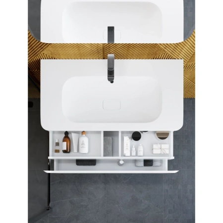 Тумба без раковины Art&Max Sanremo AM-Sanremo-1000-1C-SO-BL белый глянец