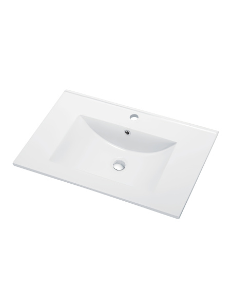 Раковина встраиваемая сверху (81,5х46,5) Agger ASF11800 белый глянец