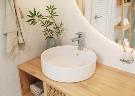 Смеситель для раковины с донным клапаном LowFlow Hansgrohe Talis E 71715000 хром