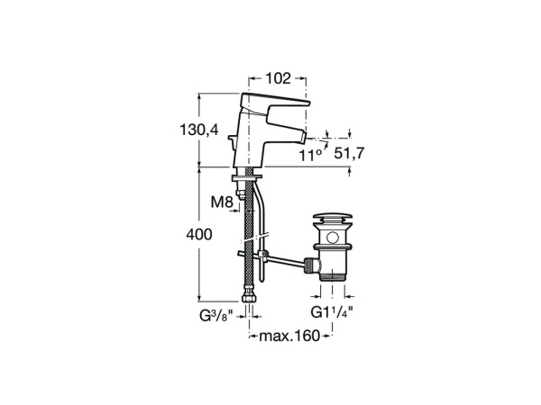 Смесительдля биде Roca Esmai для биде 5A6031C00