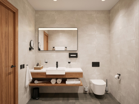 Держатель бумажных полотенец Hansgrohe AddStoris 41774670 черный матовый
