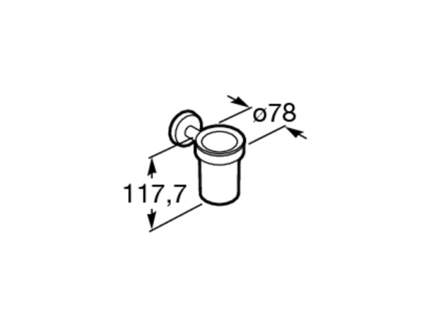 Стакан Roca Twin 816705001