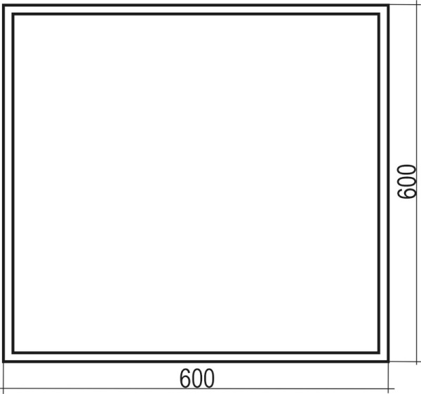 Зеркало (60х60) Silver Mirrors  Гарлем ФР-00002216