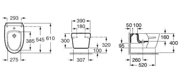 Биде подвесное Roca Khroma 357655000