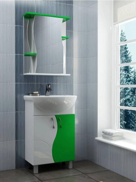 Тумба под раковину напольная VIGO Alessandro 55 tn.ALE.UYU.55.2D зел