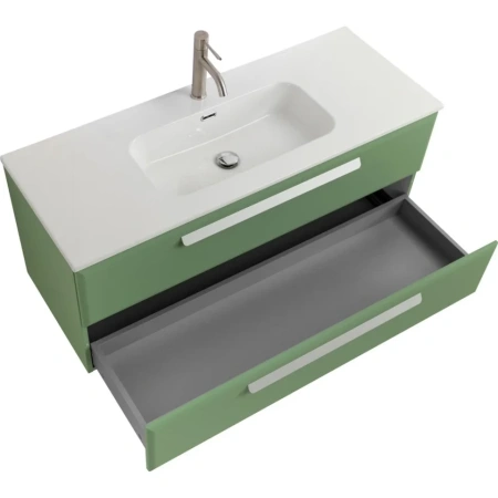 Тумба под раковину Cezares ECO-CER-N-1200-2C-SO-PS-P Фисташковый софт без ручек