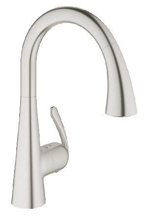 Смеситель однорычажный для мойки Grohe Zedra 32294 SD1 (32294SD1) суперсталь