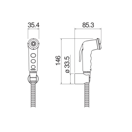 Гигиенический набор Nobili Rubinetterie AD146/52CR Chrome