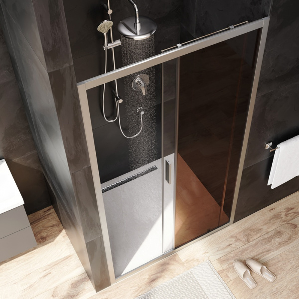 Душевая дверь (110х195) Am.Pm Gem Solo W90G-110-1-195MBr