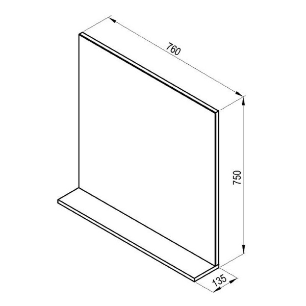 Зеркало Ravak Rosa II 76 X000001297