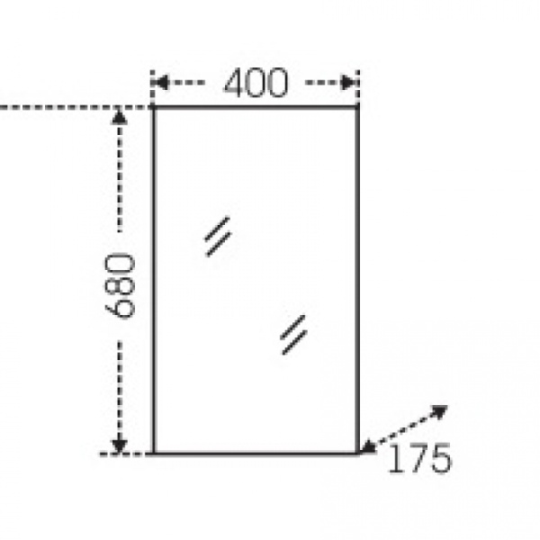 Зеркало (40х70)  СаНта Сити 40 101202
