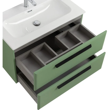 Тумба под раковину Cezares ECO-CER-N-800-2C-SO-PS-P Фисташковый Софт без ручек