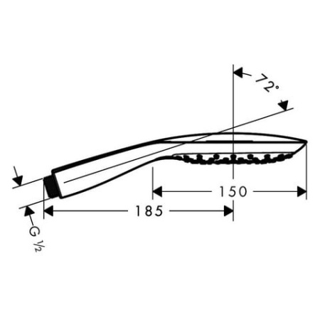 Ручной душ Hansgrohe PuraVida 28567400