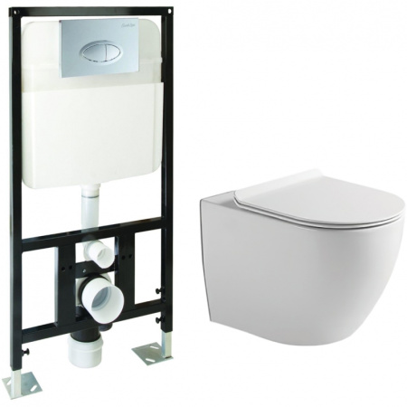 Комплект унитаза с инсталляцией SantiLine SL-5005+SL-01