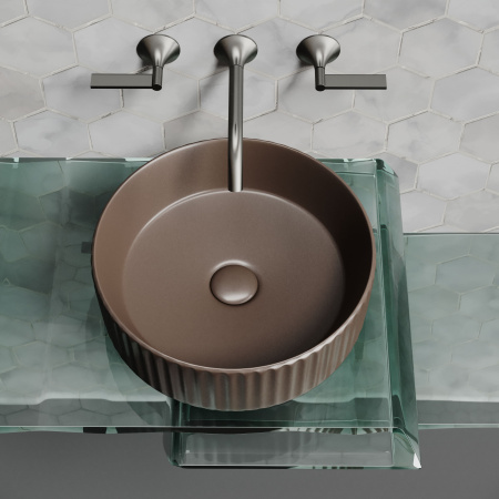 Раковина накладная (36х36) Ceramica Nova ELEMENT CN6057MDB