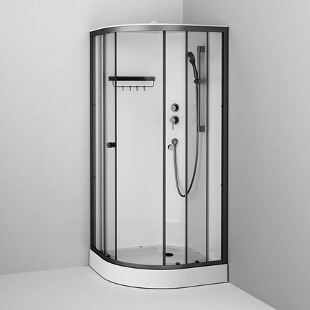 Душевая кабина (90х90) Am.Pm X-Joy W94C-401-090BT черный матовый