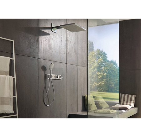 Верхний душ с кронштейном Hansgrohe Rainmaker Select 460 3jet 24007400 белый/хром