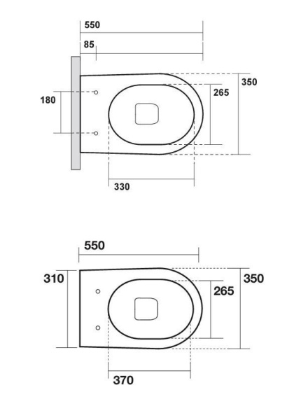 Крышка-сиденье для унитаза Kerasan Nolita 539189 Slim микролифт, серый матовый