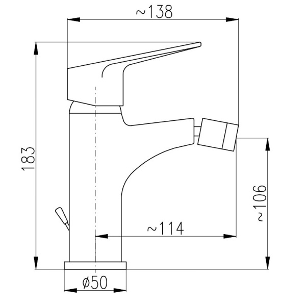Смеситель для биде Rav Slezak Victoria VI245.5