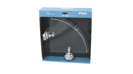 Полка FIXSEN Bogema стеклянная угловая FX-78503A