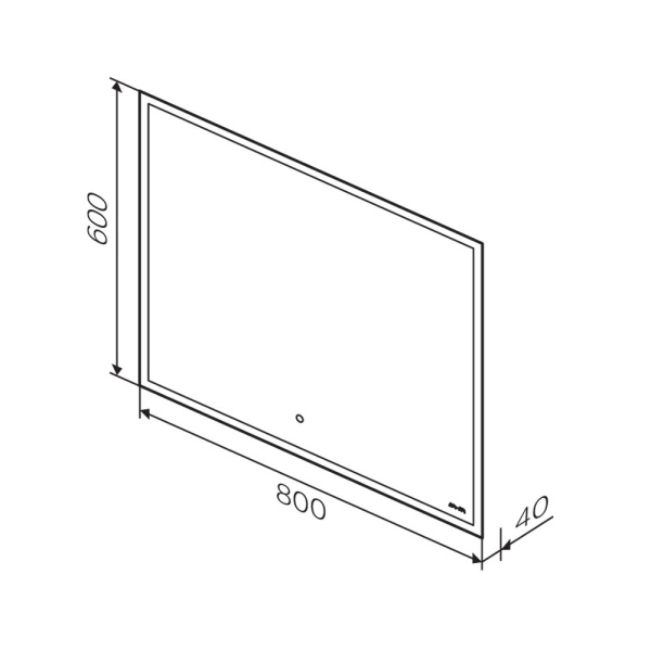 Зеркало (80х60) Am.Pm Spirit 2.0 M71AMOX0801SA