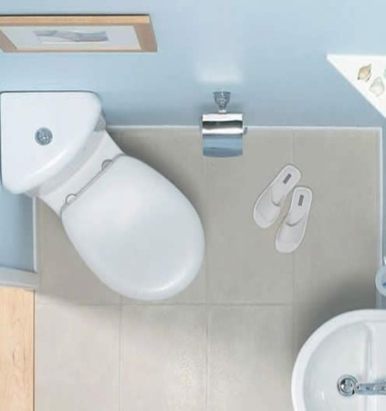 Унитаз напольный VITRA Arkitekt угловой 9754B003-7201 микролифт