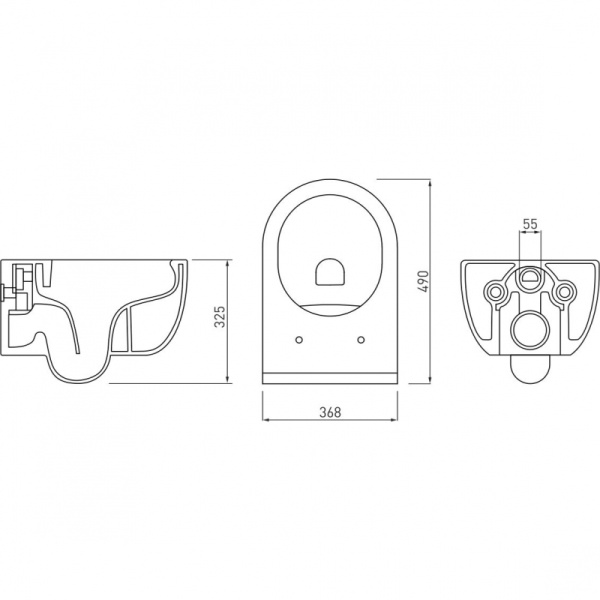 Унитаз Berges Wasserhaus Ego Rimless 082122