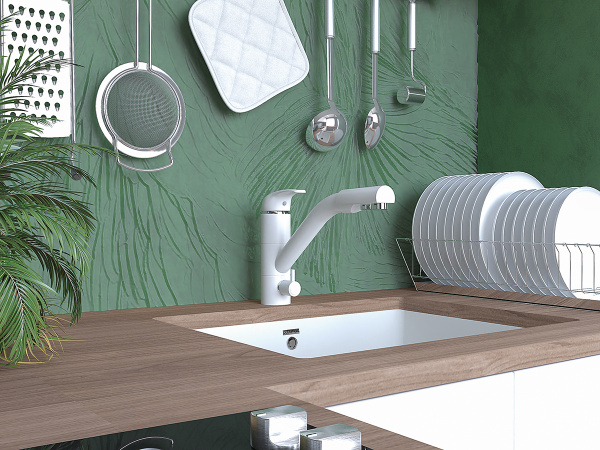 Смеситель для кухни с подключением к фильтру  Paulmark Hessen He213017-431