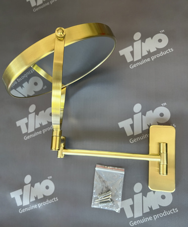 Зеркало косметическое Timo Selene 17076/17 золото матовое