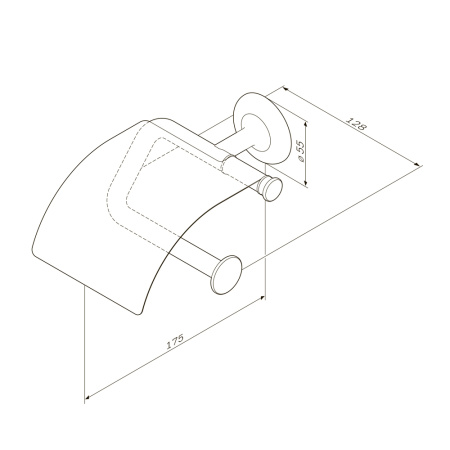 Держатель для туалетной бумаги с крышкой Am.Pm Like A80341500