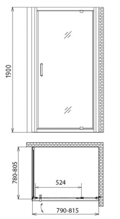 Душевой уголок Gemy Sunny Bay S28150-A80