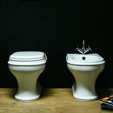 Унитаз приставной Azzurra Charme CHVCTT000000BI без сиденья