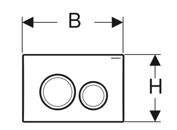 Смывная клавиша GEBERIT Delta 20 115.127.21.1