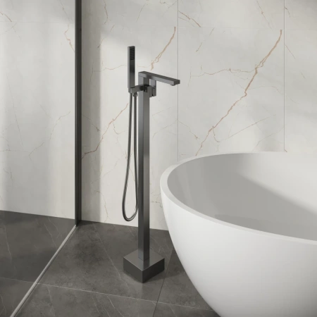 Смеситель напольный для ванны Grossman Falcon 530.K35.08.420 графит сатиновый