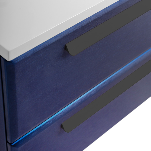 Мебельная ручка CEZARES ECO RS156BL.3/320 (40 см), матовый чёрный