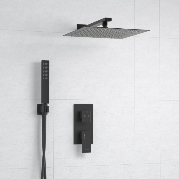 Душевая система для ванны WasserKRAFT Abens 2000 A16162, черный