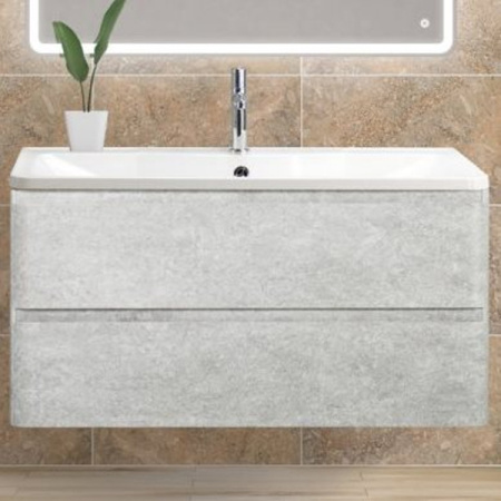 База под раковину подвесная  BelBagno ALBANO-1000-2C-SO-CVG Cemento Verona Grigio
