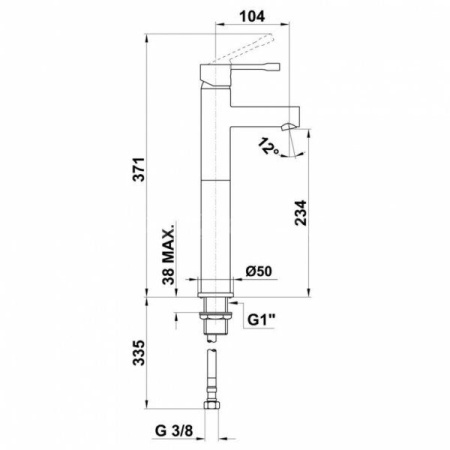 Смеситель для раковины Teka Alaior XL 553220200
